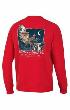 NEW SOUTHERN POINT CO. kids' southern point long sleeve tee in santa clause